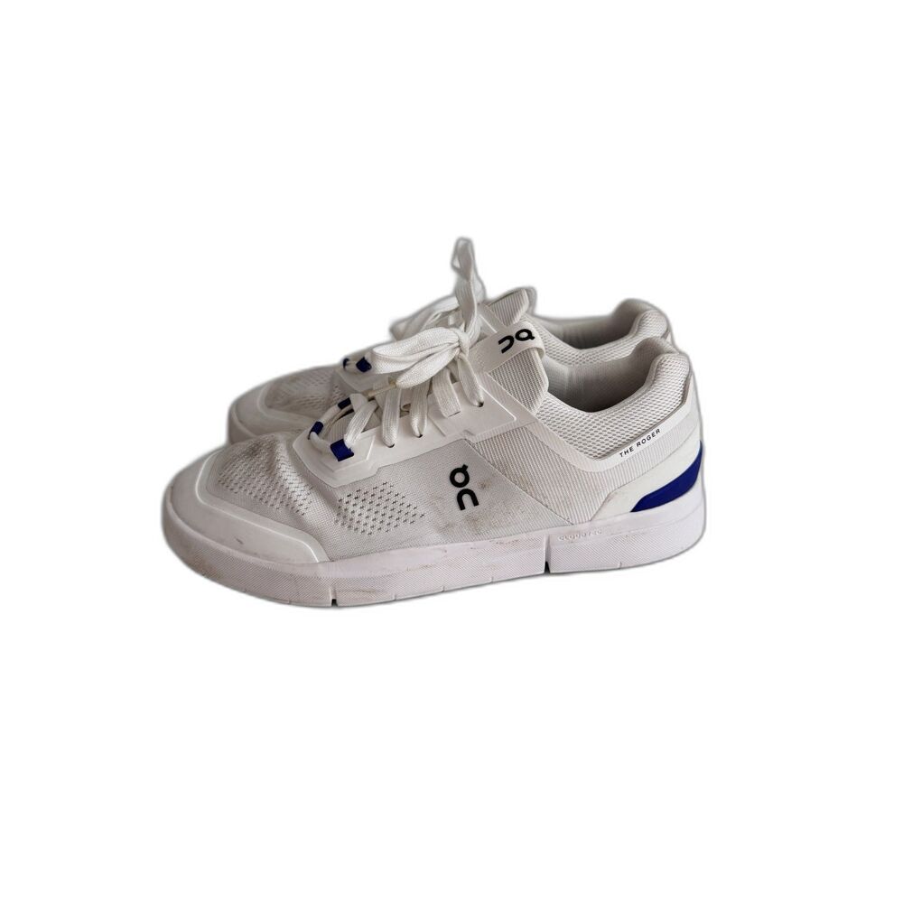 On Running The Roger Spin Mens 9 White Indigo Blue Sneakers Roger Federer